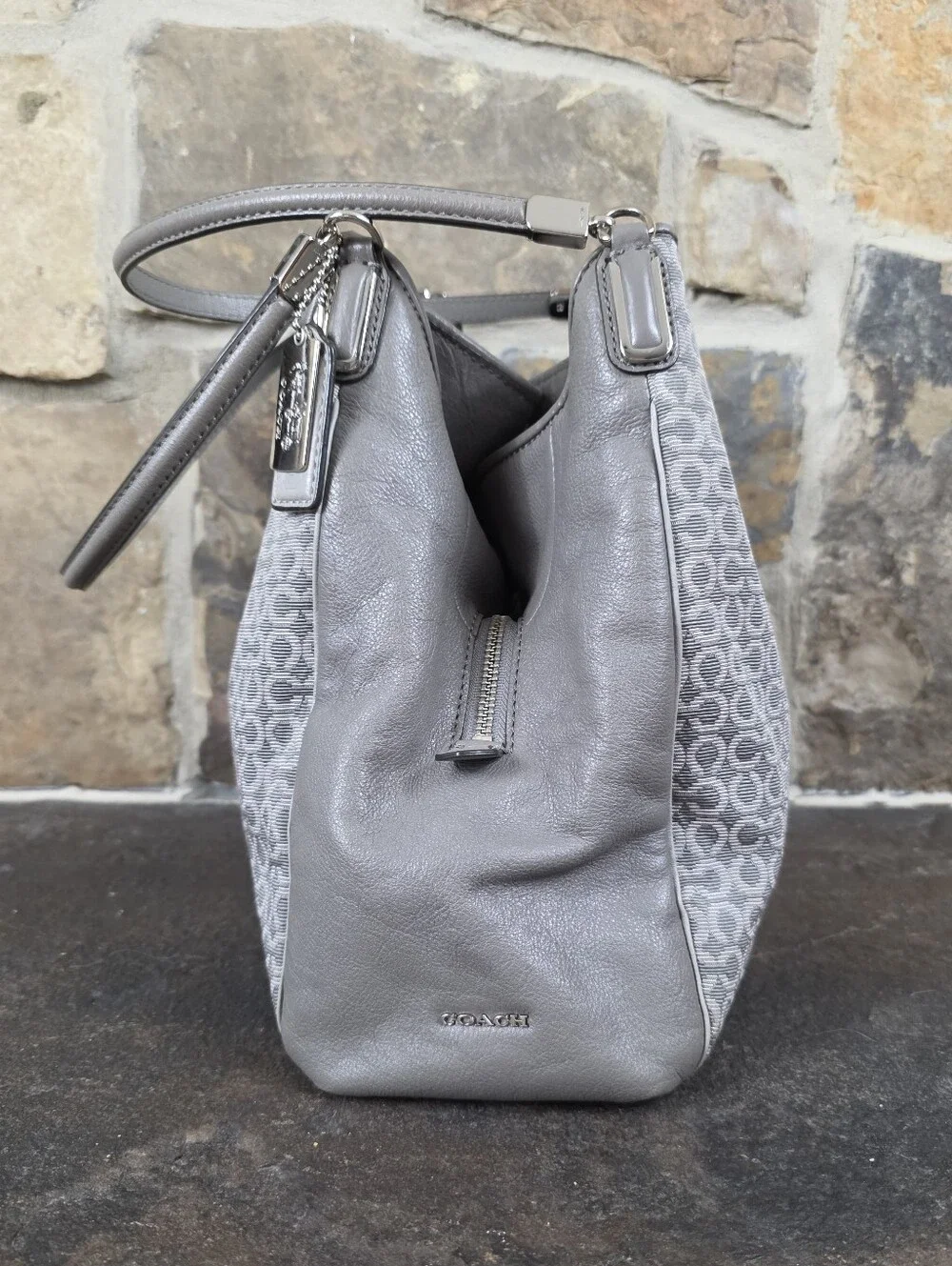 Coach Op Art Needlepoint Madison Phoebe Purse Bag